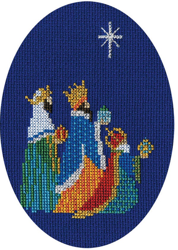 Borduurpakket - Christmas Card - Three Kings