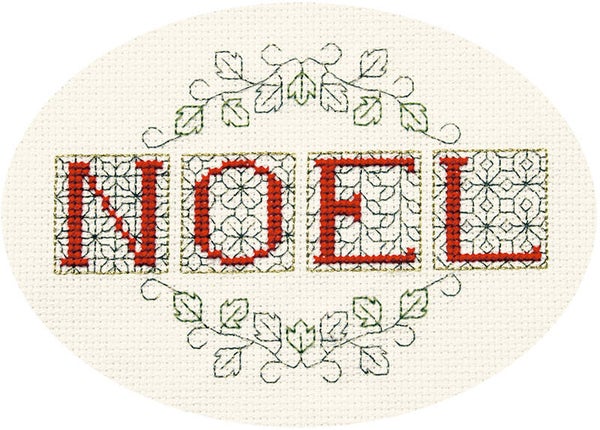 Borduurpakket - Christmas Card - Noel