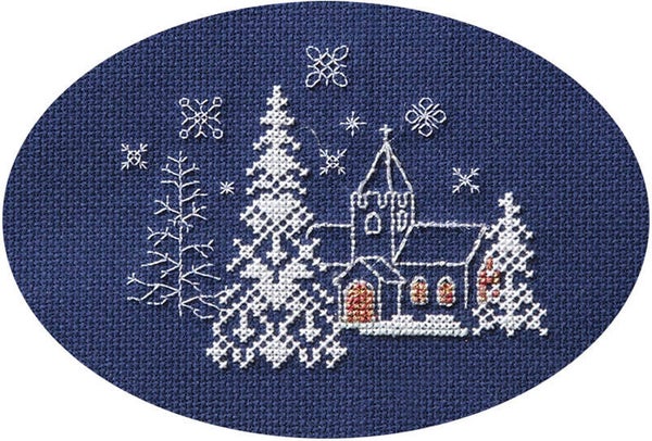 Borduurpakket - Christmas Card - Let it Snow