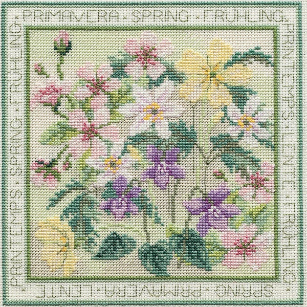Borduurpakket - Four Seasons - Spring