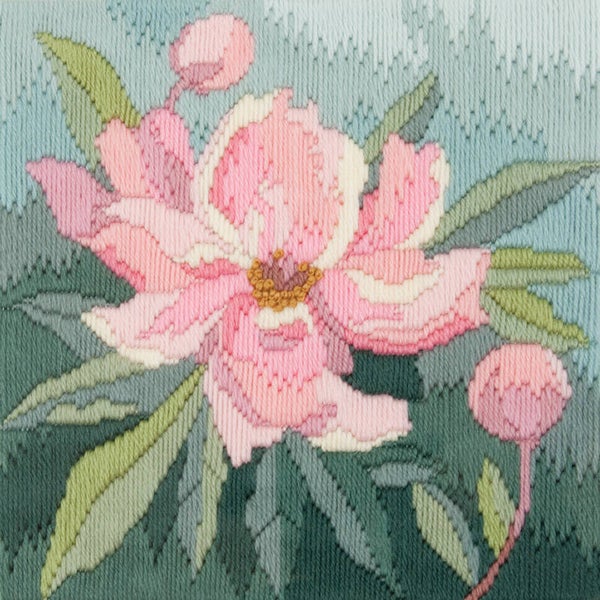 Platsteek pakket Long Stitch - Peony