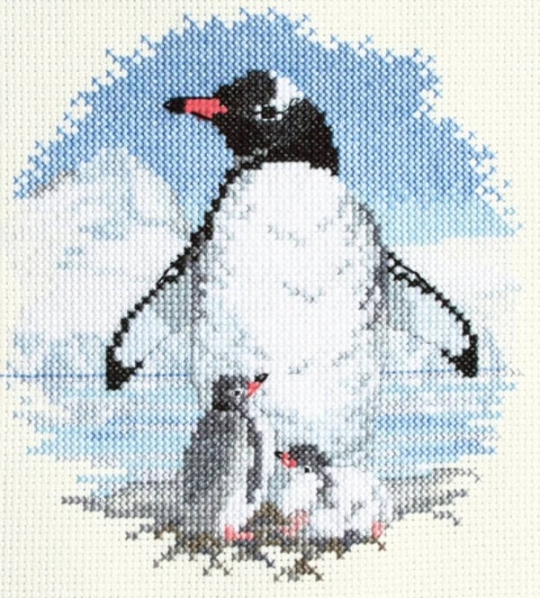 Borduurpakket - Birds - Penguins and Chicks