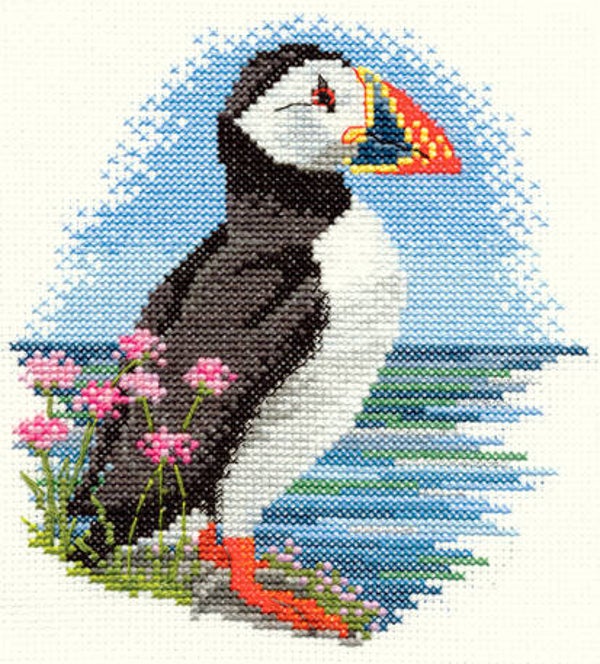 Borduurpakket - Birds - Puffin