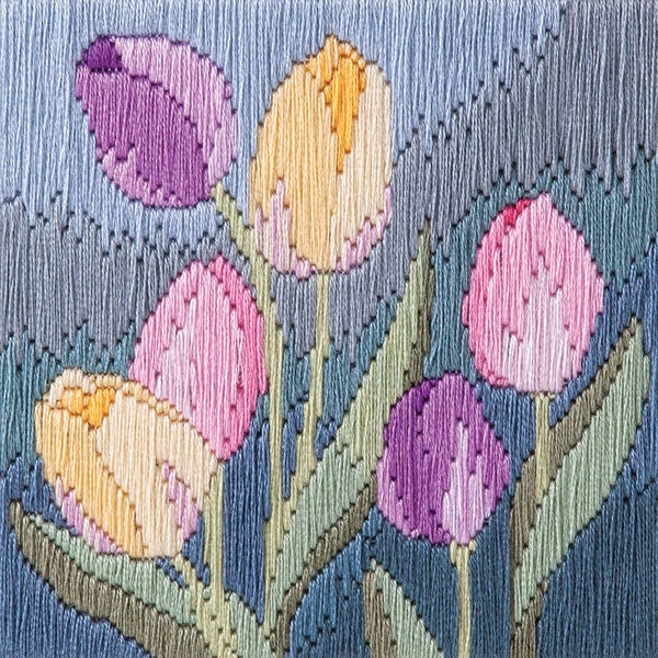 Platsteek pakket Long Stitch - Tulips