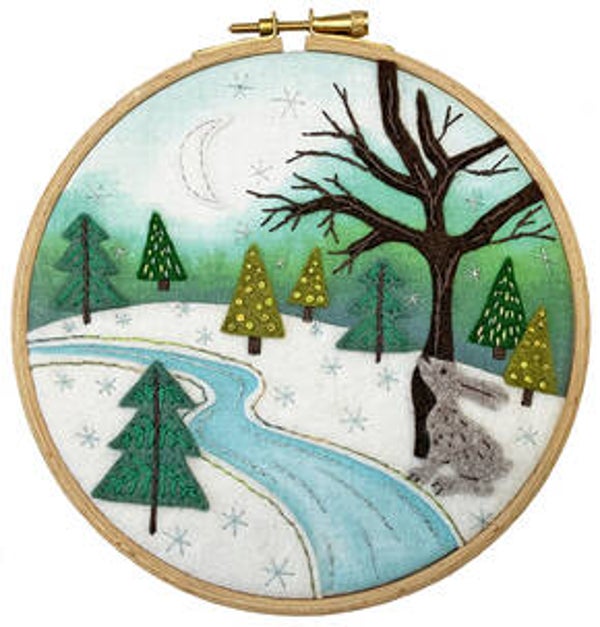 Vilt borduurpakket - Under the Moonlight