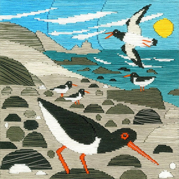 Borduurpakket - Matt Johnson - Oyster Catchers
