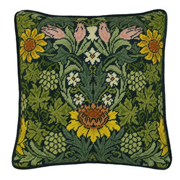 Petit Point Borduurpakket - William Morris - Sunflowers