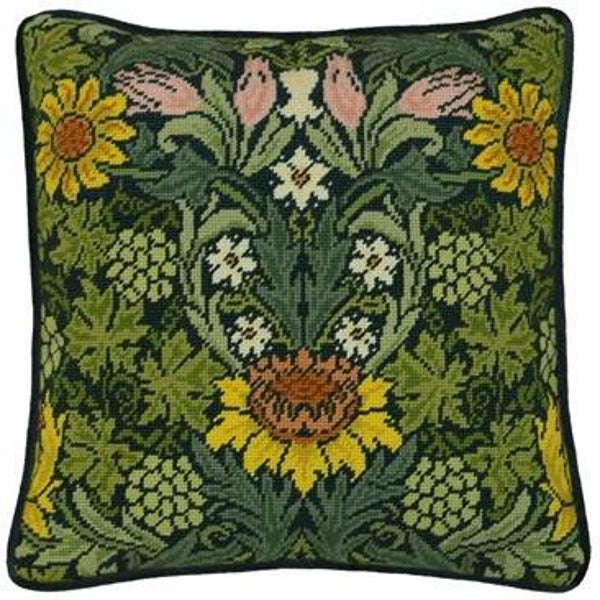 Petit Point Borduurpakket - William Morris - Sunflowers