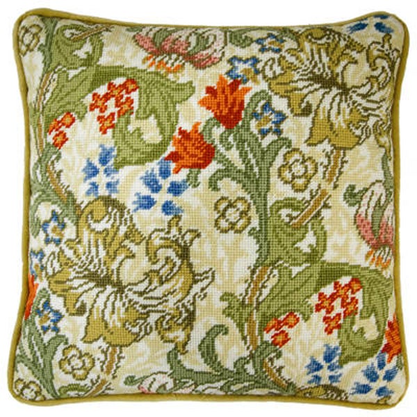 Petit Point Borduurpakket - William Morris - Golden Lily
