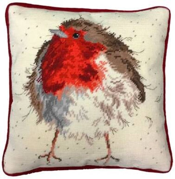 Petit Point Borduurpakket - Jolly Robin Tapestry