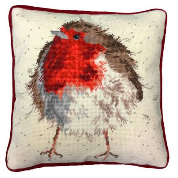 Petit Point Borduurpakket - Jolly Robin Tapestry