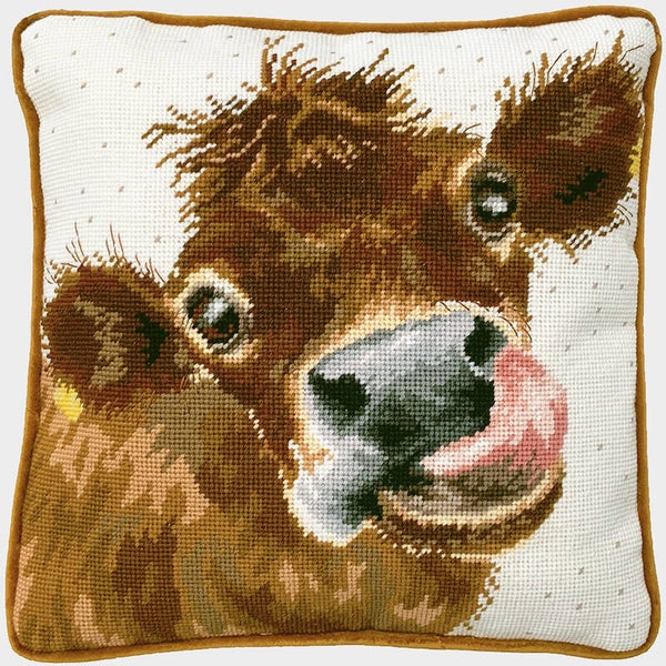 Petit Point borduurpakket - Hannah Dale - Moo Tapestry