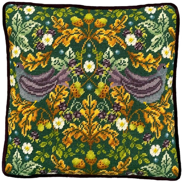 Petit Point Borduurpakket - Karen Tye Bentley - Autumn Starlings Tapestry