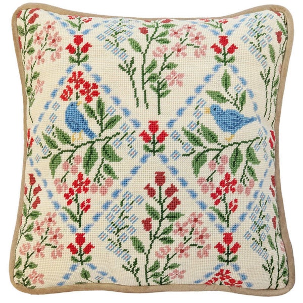 Petit Point Borduurpakket - Simone Carr - Birds and Blossoms