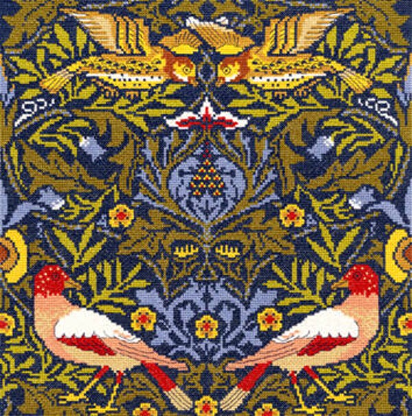 Borduurpakket - William Morris - Bird