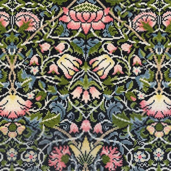 Borduurpakket - William Morris - Bell Flower