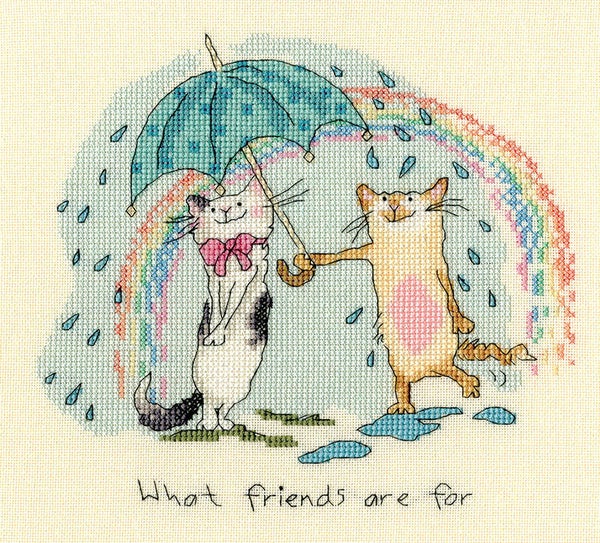 Borduurpakket - Anita Jeram - What Friends are For