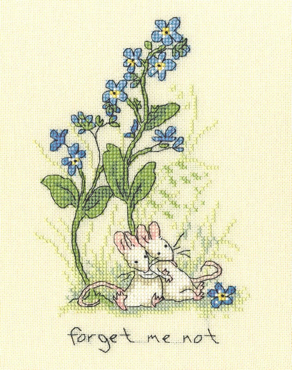 Borduurpakket - Anita Jeram - Forget me not