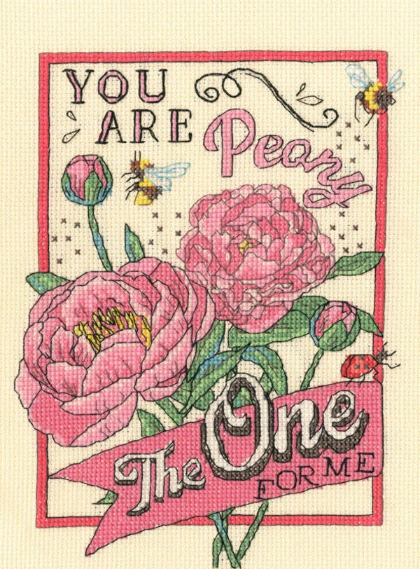 Borduurpakket - Angie Spurgeon - Peony The One