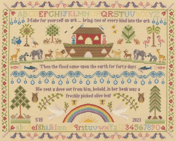 Borduurpakket - Bothy Designs - Heirloom Noah's Ark