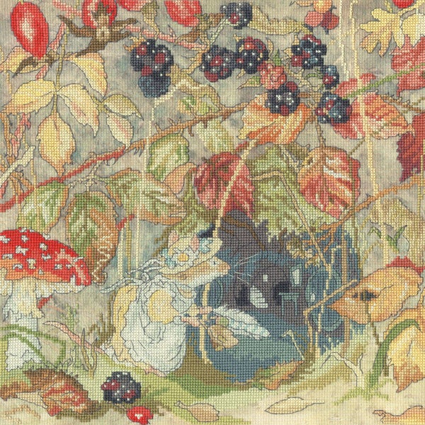 Borduurpakket - Jill Barklem - I Wonder if Anyone lives Down There?