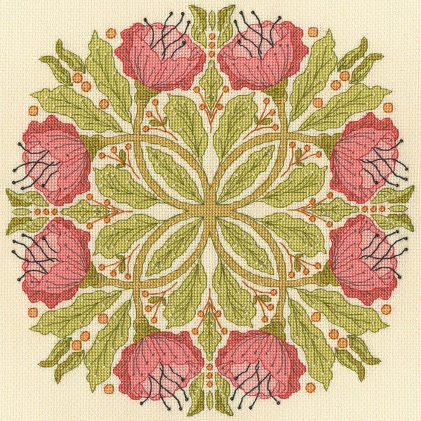 Borduurpakket - Beth Buffington - Celtic Poppies