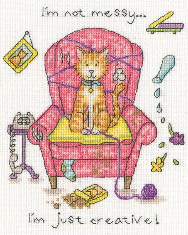 Borduurpakket - Cockadoodle - Crafty Cat
