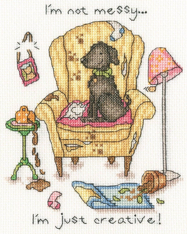 Borduurpakket - Cockadoodle - Mucky Pup