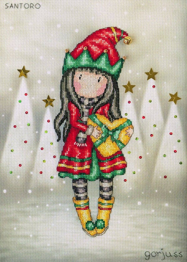 Borduurpakket - Gorjuss - Jingle Belle