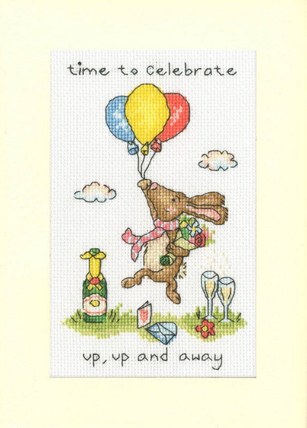 Borduurpakket - Cockadoodle Cards - Up, Up and Away
