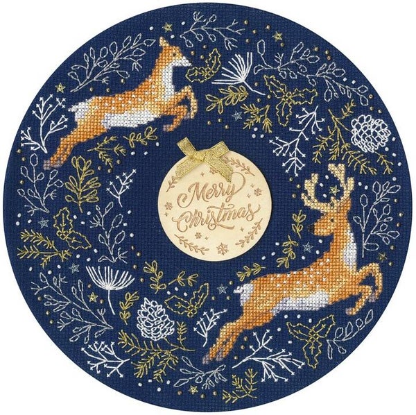 Borduurpakket - Jane Sunner - Woodland Wreath