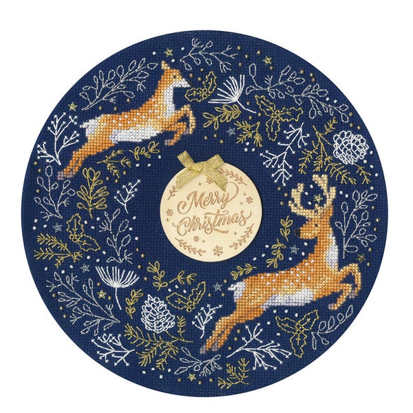Borduurpakket - Jane Sunner - Woodland Wreath
