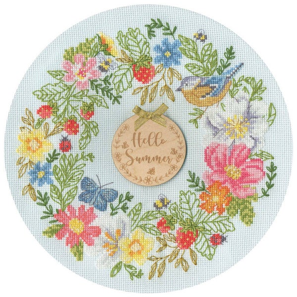 Borduurpakket - Jane Sunner - Summer Wreath