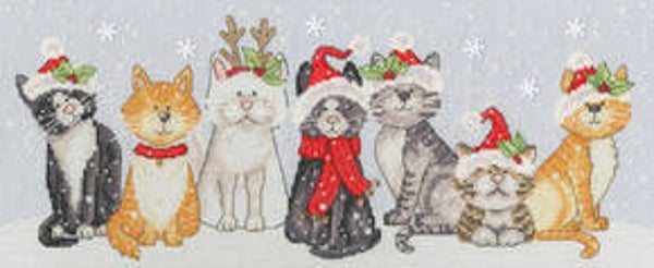 Borduurpakket - Karen Tye Bentley - Festive Felines