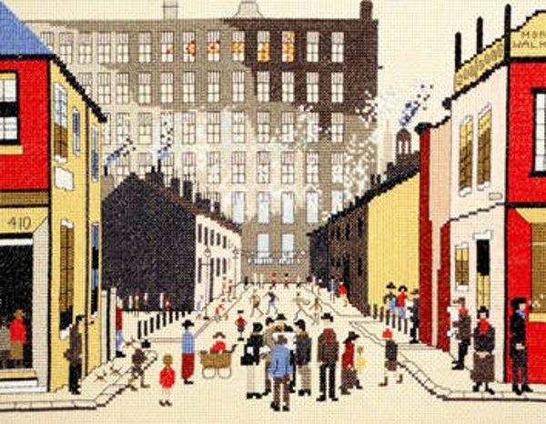 Borduurpakket - Lowry - Street Scene