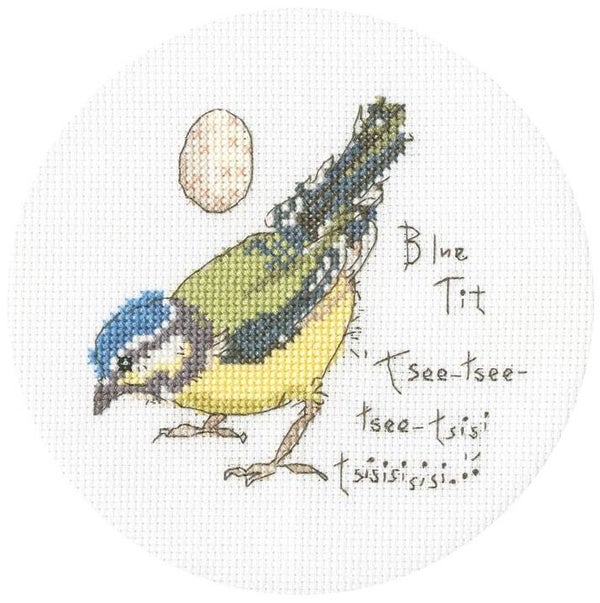 Borduurpakket - Madeleine Floyd - Little Blue Tit