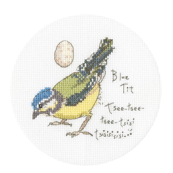 Borduurpakket - Madeleine Floyd - Little Blue Tit