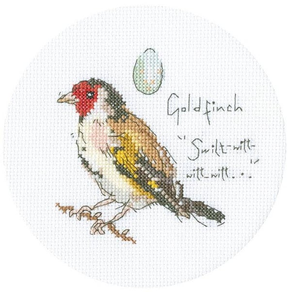 Borduurpakket - Madeleine Floyd - Little Goldfinch