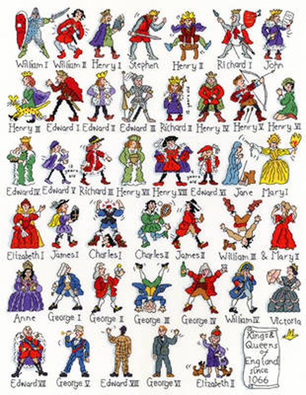 Borduurpakket - Historical - Kings and Queens