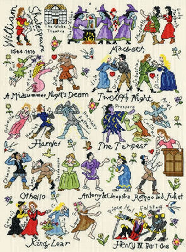 Borduurpakket - Historical - Shakespeare