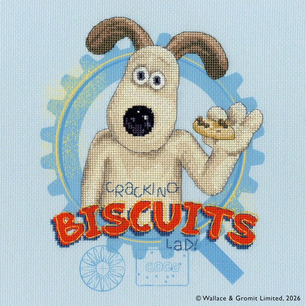 Borduurpakket - Wallace & Gromit - Cracking Biscuits!