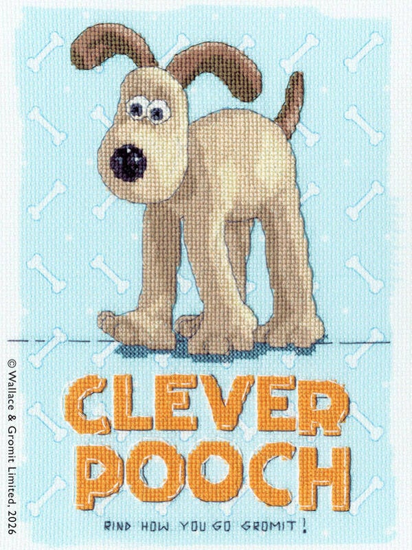Borduurpakket - Wallace & Gromit - Clever Pooch!