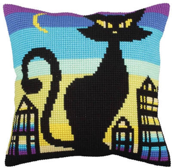 Kussen Borduurpakket - Black Grace I