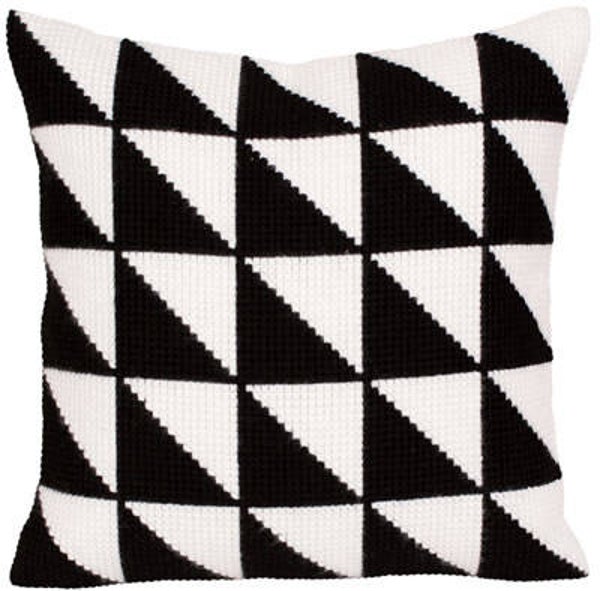 Kussen Borduurpakket - Black-and-White