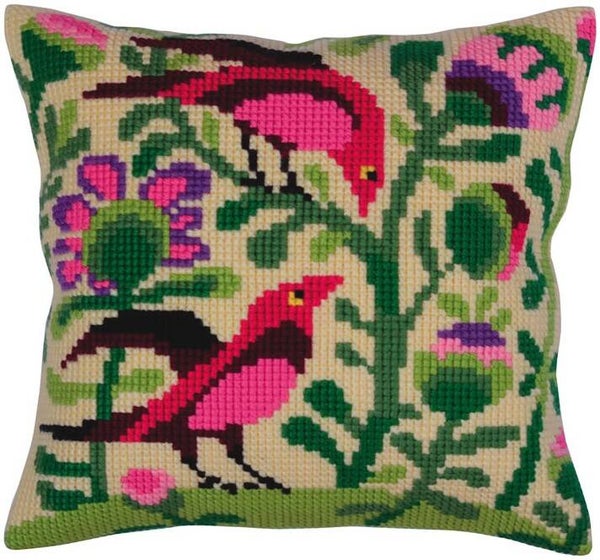 Kussen Borduurpakket - Birds of Paradise