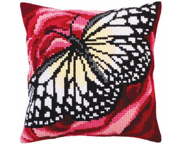 Kussen Borduurpakket - Butterfly Graphics