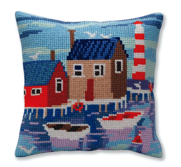 Kussen Borduurpakket - Serene Harbor