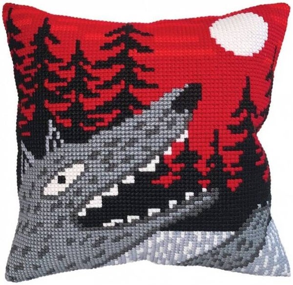 Kussen Borduurpakket - Singing at the Moon