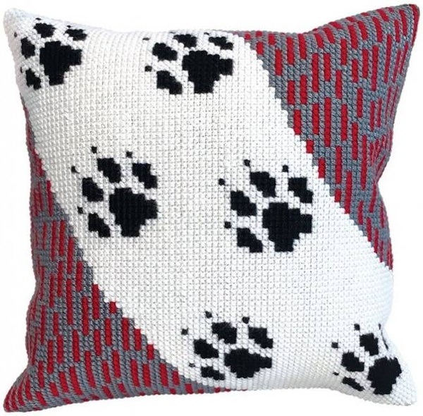 Kussen Borduurpakket - Wolf Traces