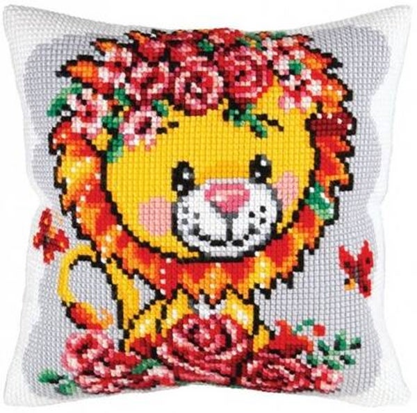 Kussen Borduurpakket - Lion Cub